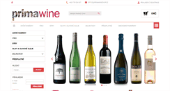 Desktop Screenshot of primawineshop.cz